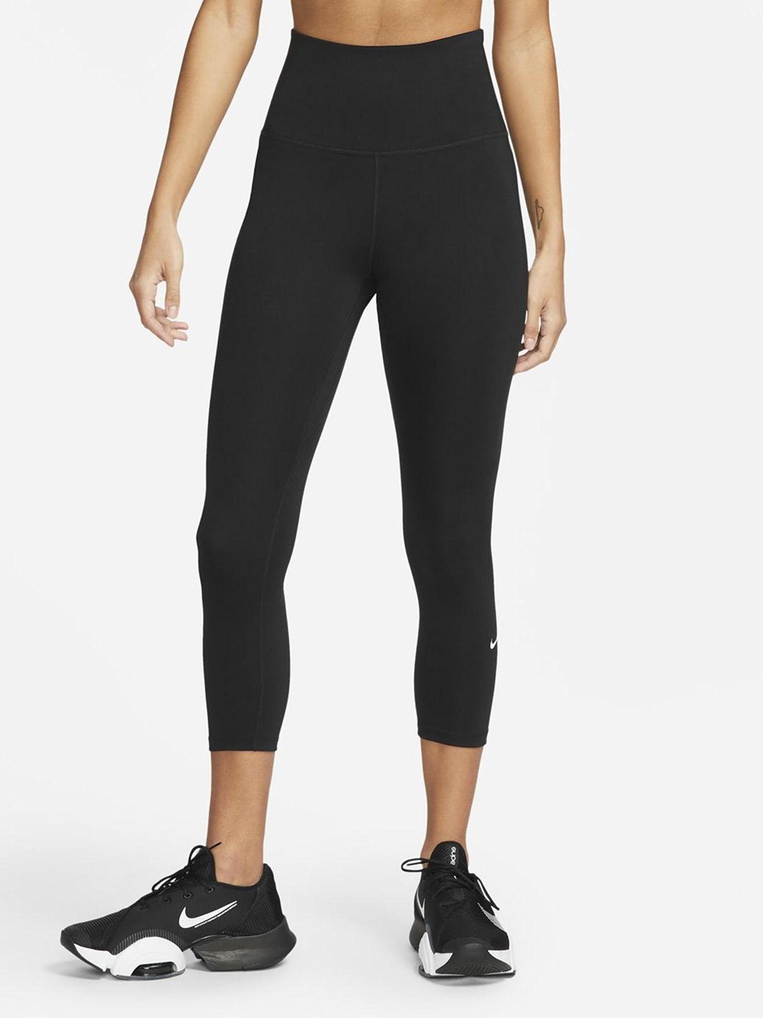 

Nike Women One High-Rise Cropped Dri-FIT Training Tights, Black