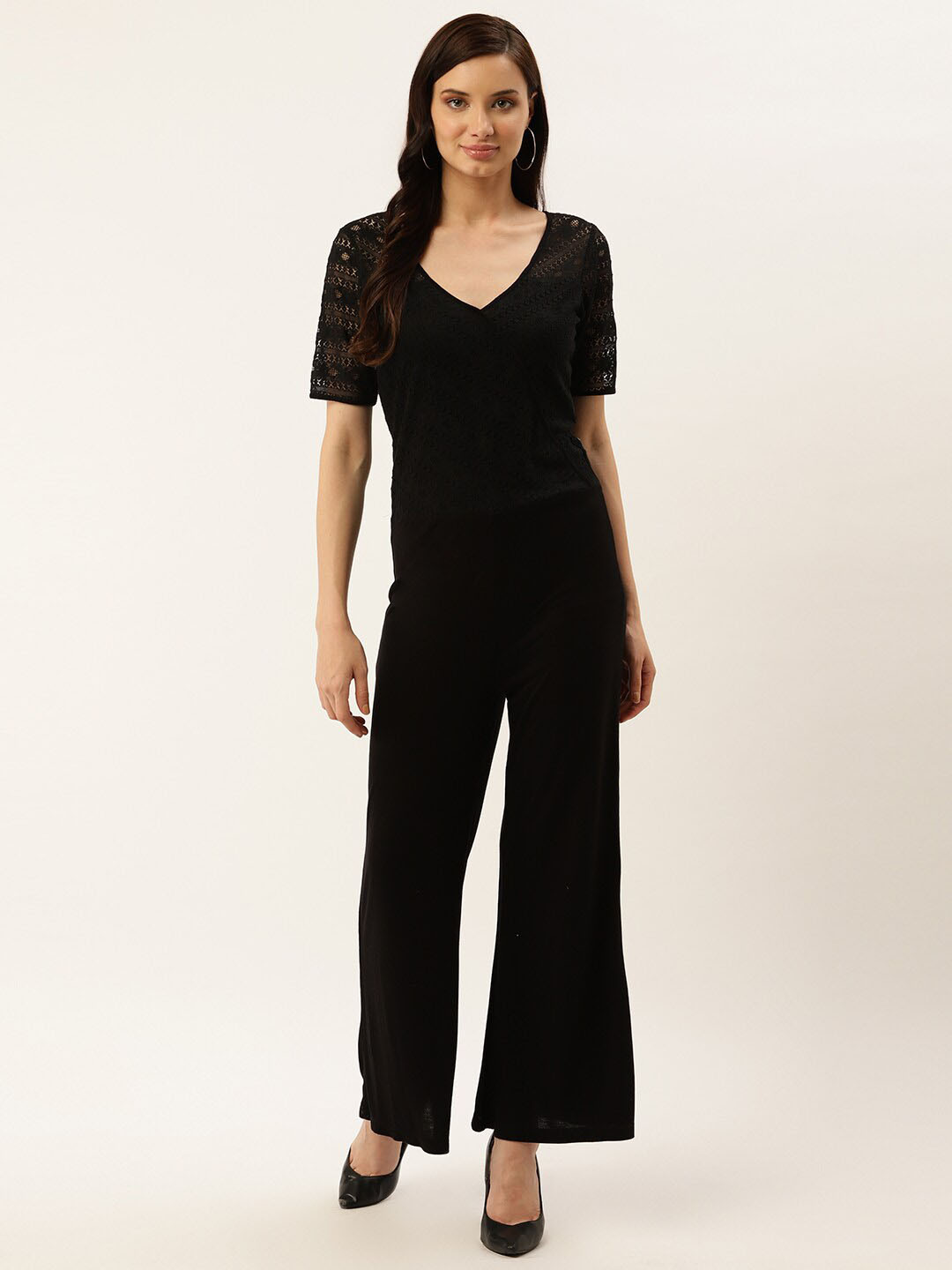 

Taurus Self Design Basic Jumpsuit, Black