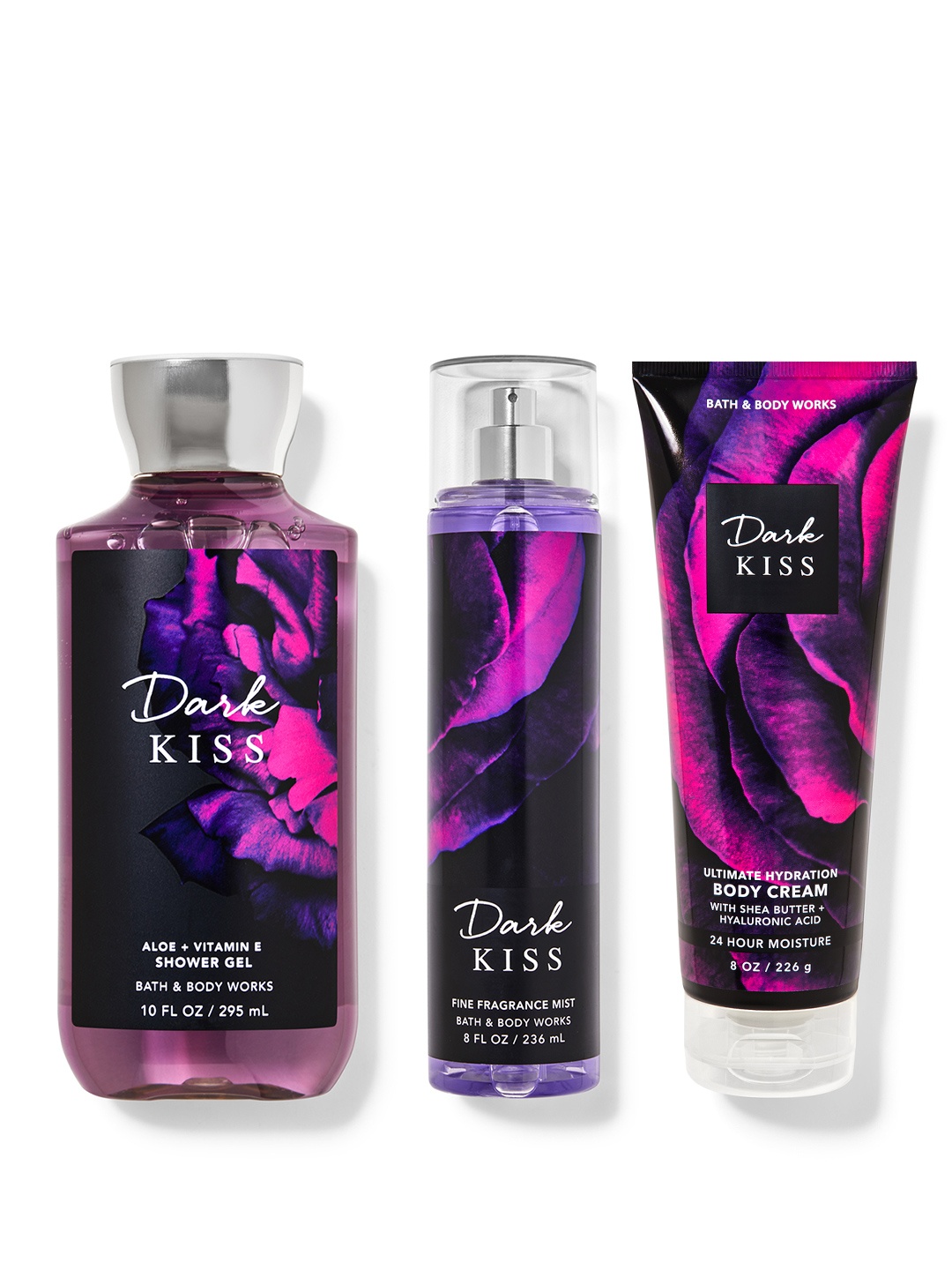 

Bath & Body Works Dark Kiss Gift Set - 757 ml, Black