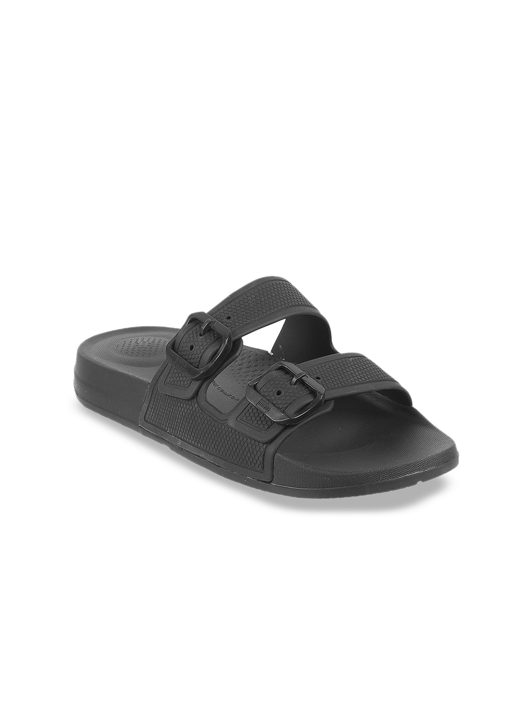 

fitflop Women Two Strap Open Toe Sliders, Black