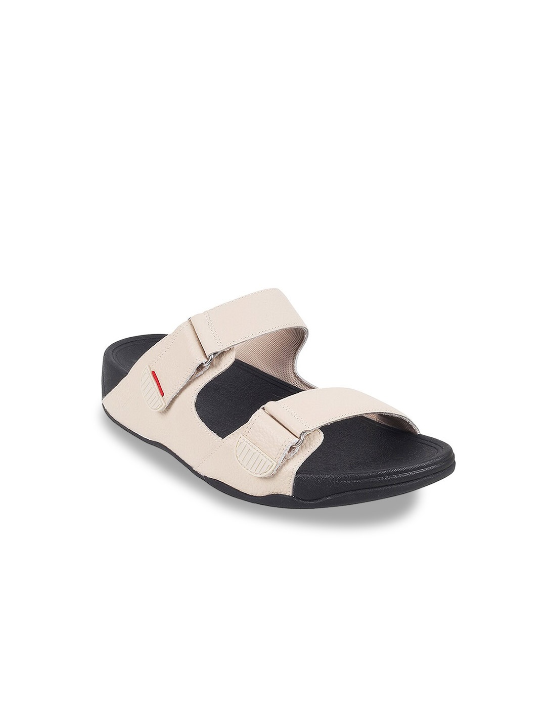 

fitflop Men Textured Leather Comfort Sandals, Beige