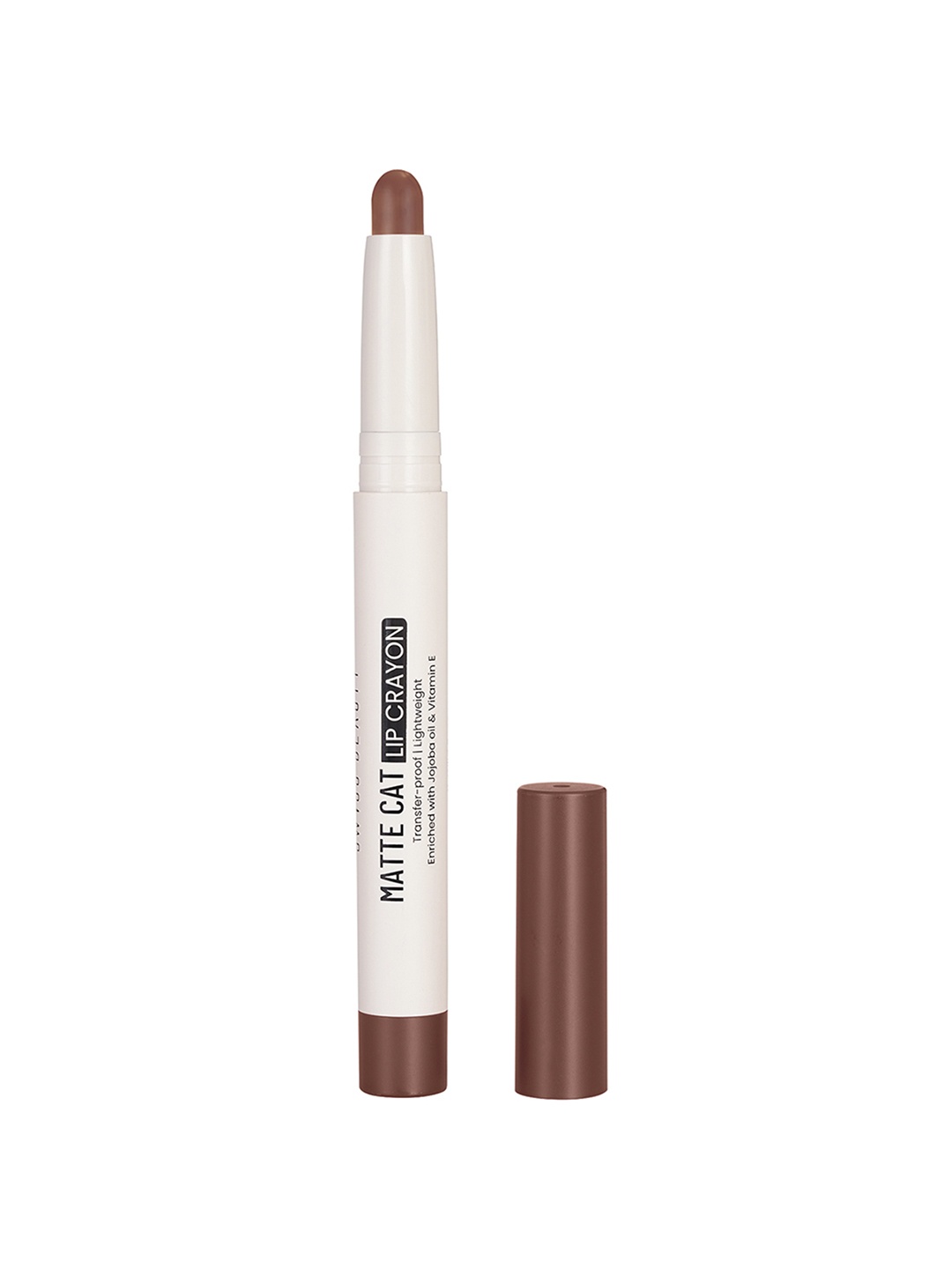 

SWISS BEAUTY Matte Cat Transfer Proof & Lightweight Lip Crayon 1.5 g - Regal Camarine 02, Brown