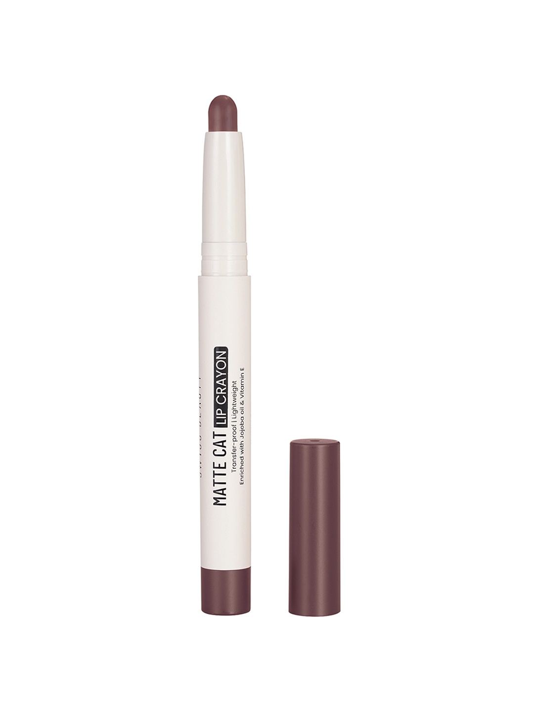 

SWISS BEAUTY Matte Cat Transfer Proof & Lightweight Lip Crayon 1.5 g - Brick Shell 03, Brown