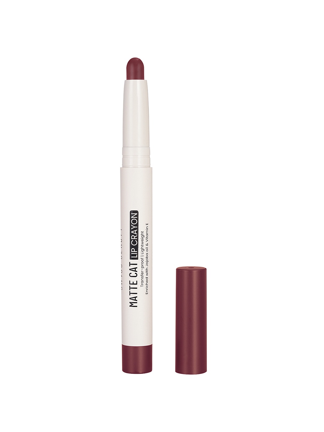 

SWISS BEAUTY Matte Cat Transfer Proof & Lightweight Lip Crayon 1.5 g - Poppy Rouge 15, Maroon