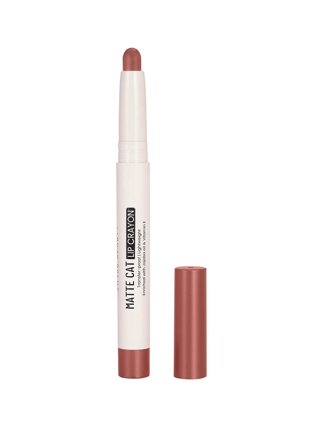 

SWISS BEAUTY Matte Cat Transfer Proof & Lightweight Lip Crayon 1.5 g - Tangerine Buff 01, Mauve