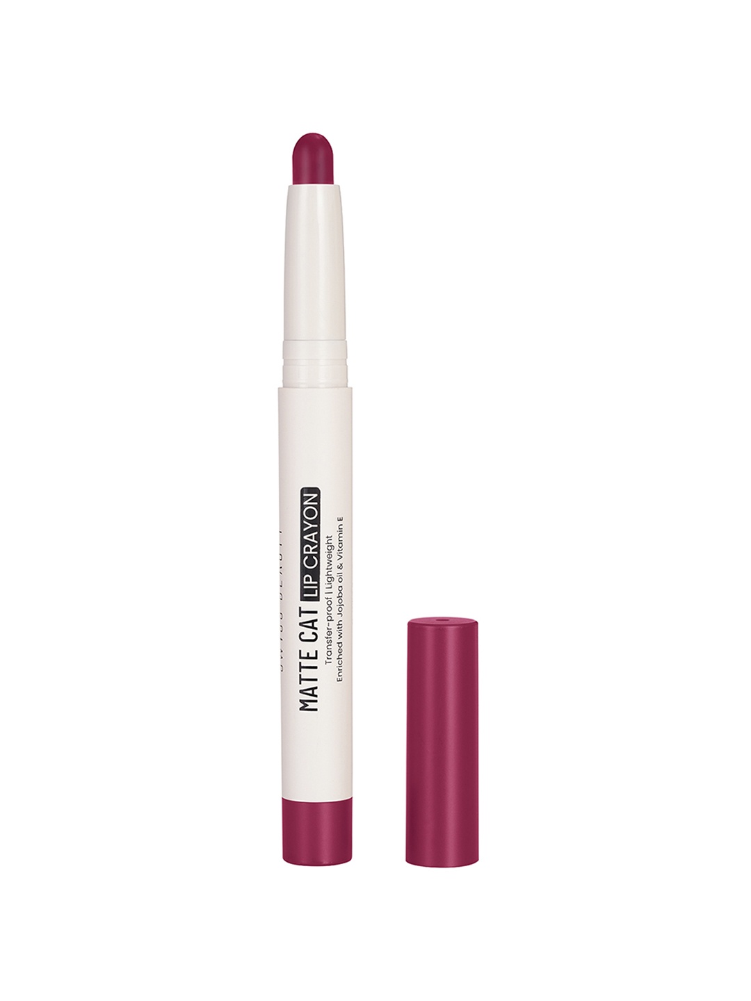 

SWISS BEAUTY Matte Cat Transfer Proof & Lightweight Lip Crayon 1.5 g - Sinful Scarlet 12, Magenta