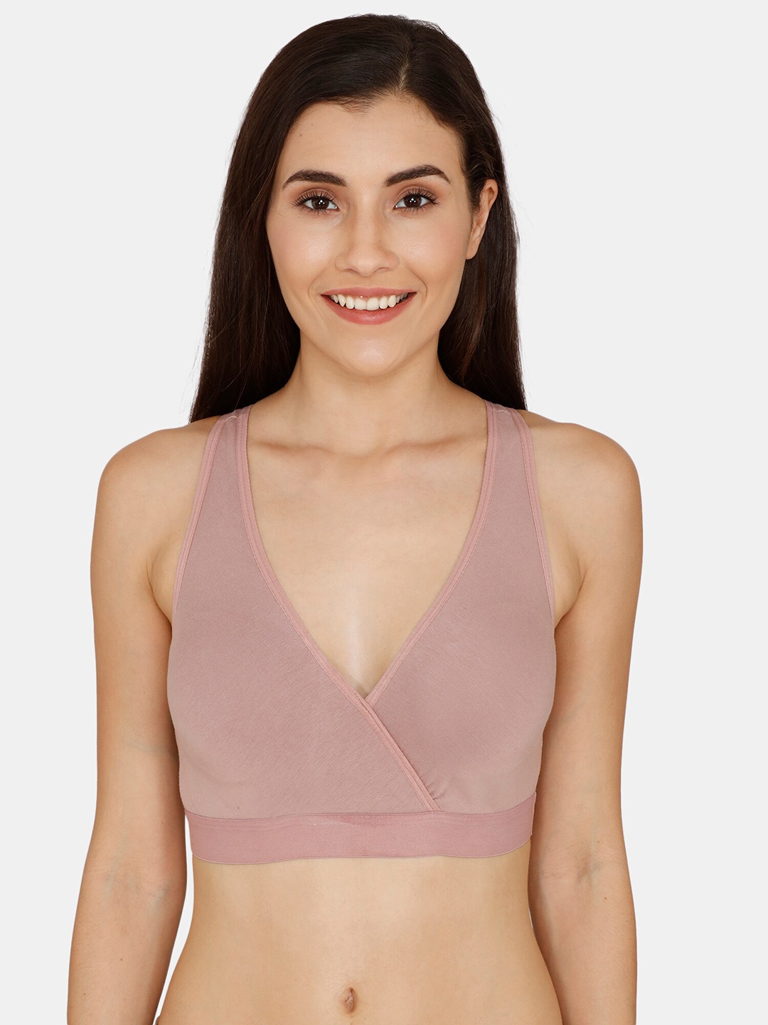 

Nejo Removable Padding Non Wired Maternity Cotton Bra, Nude
