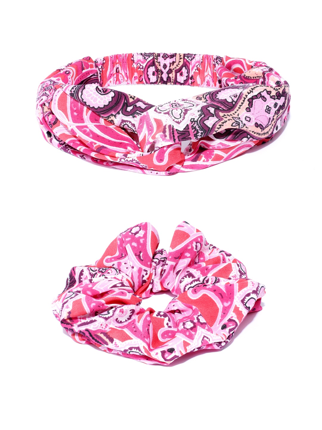 

Blueberry Women Hairband With Scrunchie, Multi