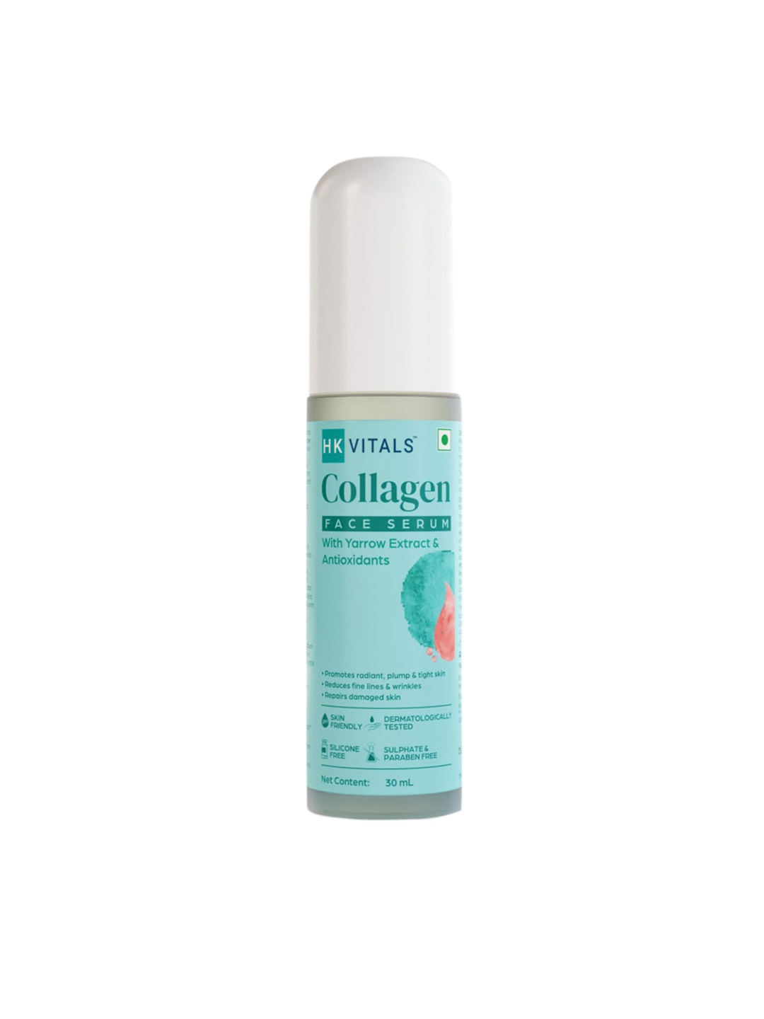 

HK VITALS Collagen Face Serum with Yarrow Extract & Antioxidants - 30ml, Blue