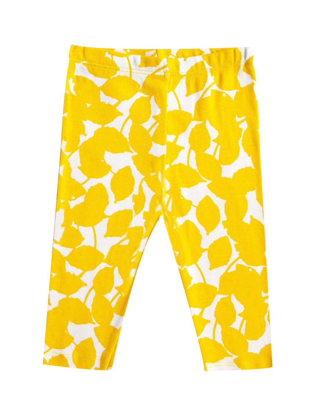 

milou Girls Printed Pure Cotton Ankle Length Leggings, Yellow