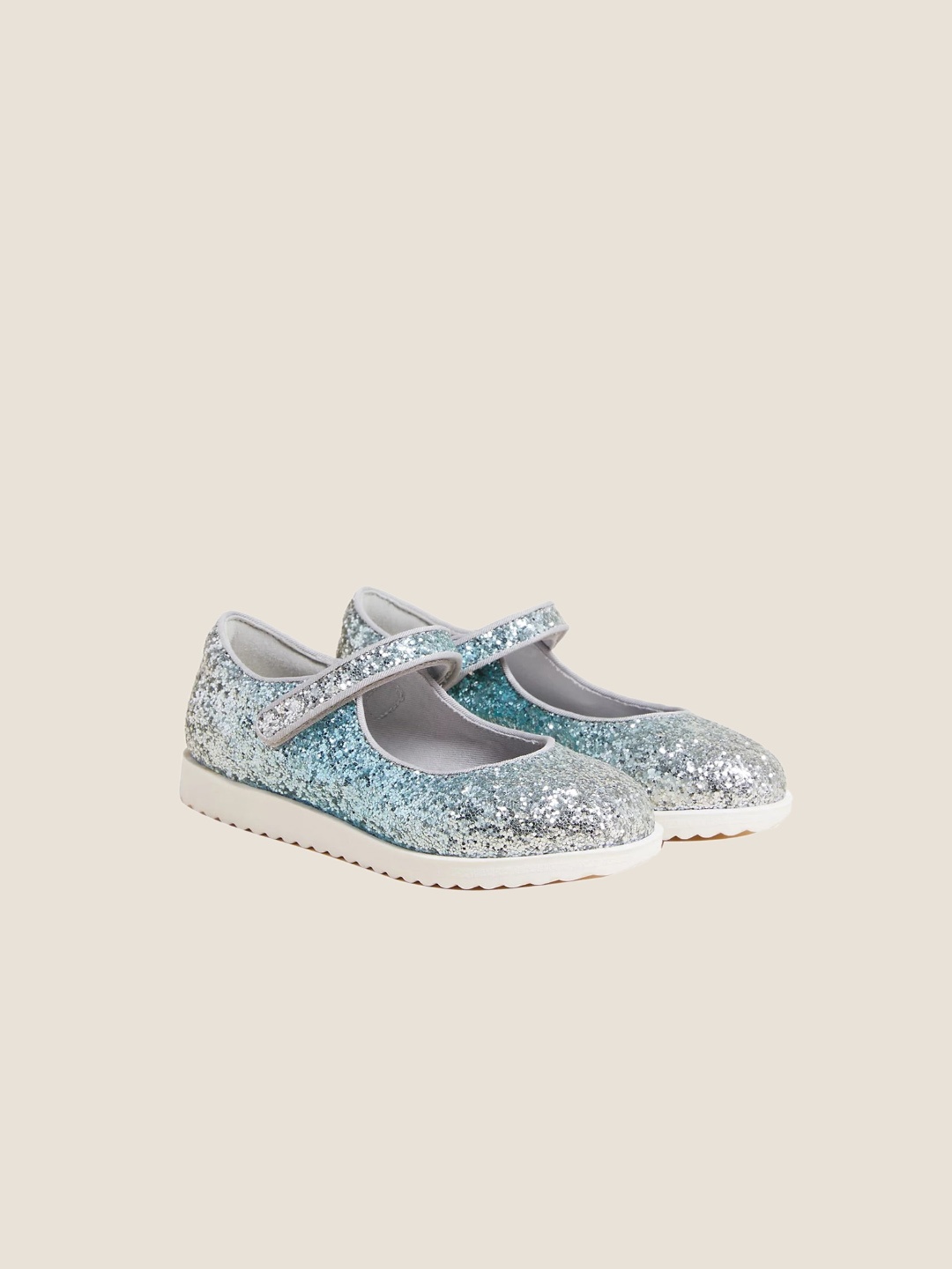 

Marks & Spencer Girls Printed Ballerinas Flats, Blue