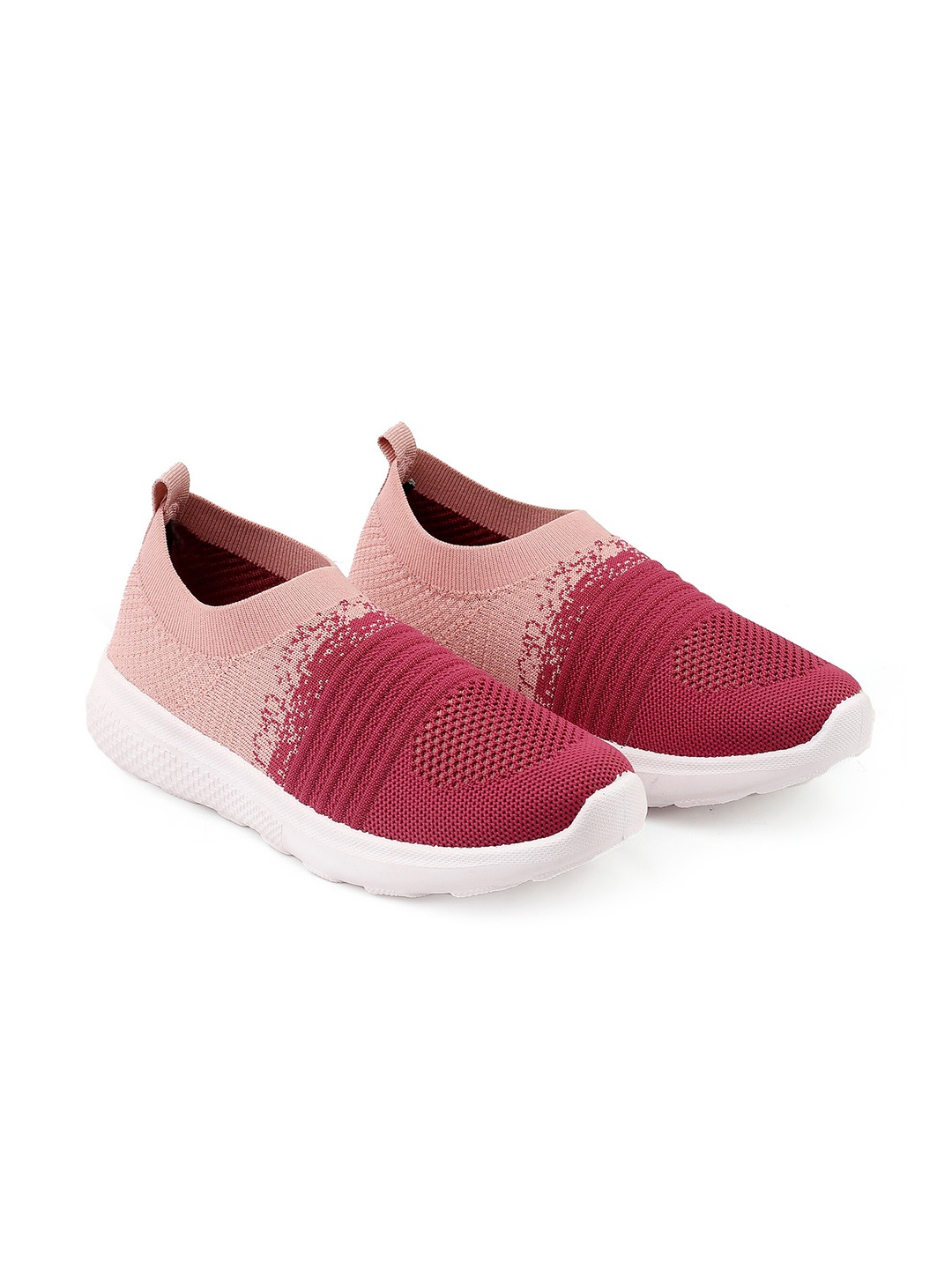 

KRAASA Women Mesh Walking Sports Shoes, Maroon