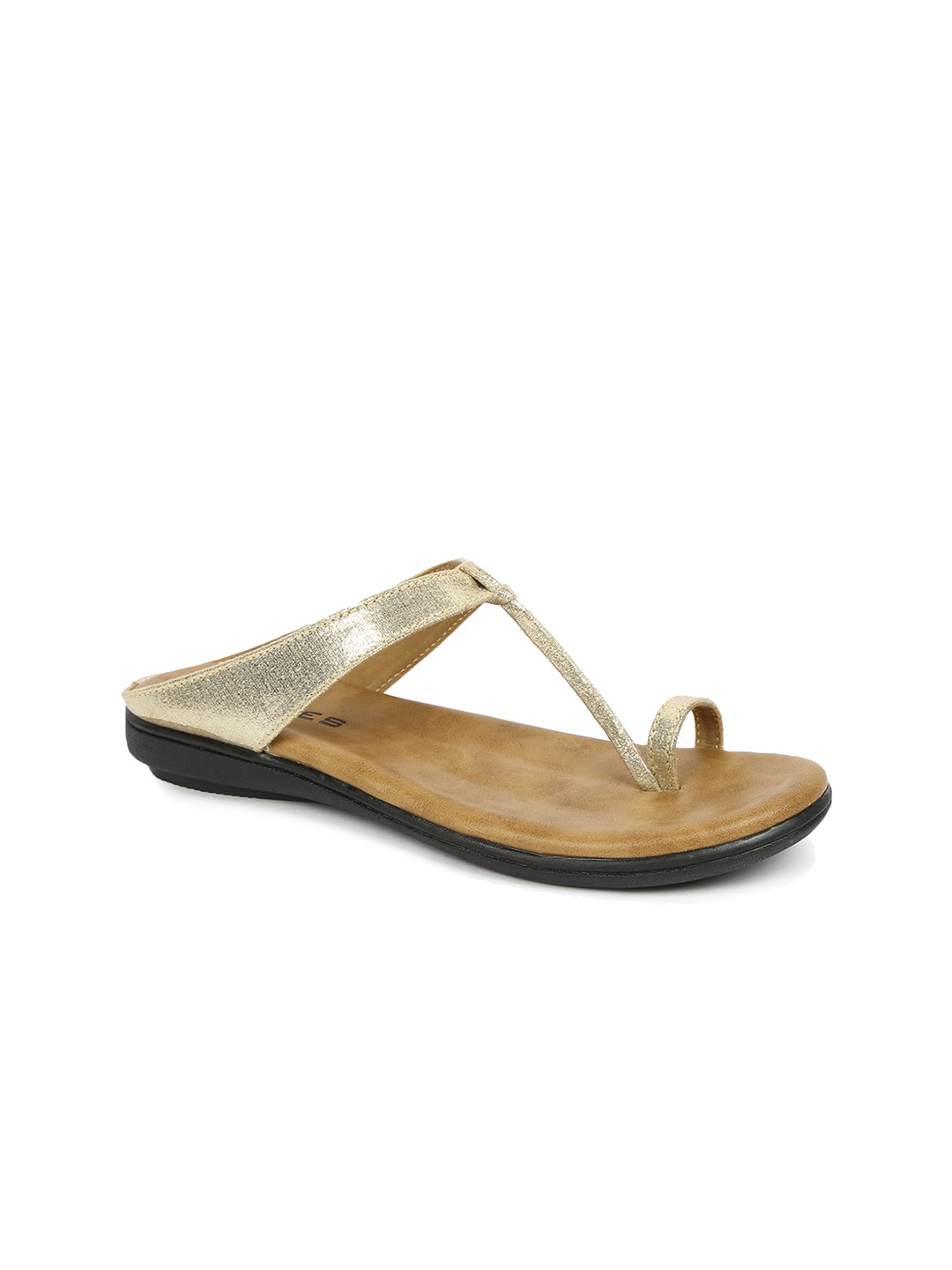 

SOLES Women One Toe Flats, Gold