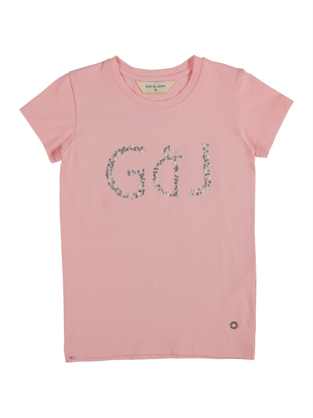 

Gini and Jony Infants Girls Embellished Cotton Top, Pink