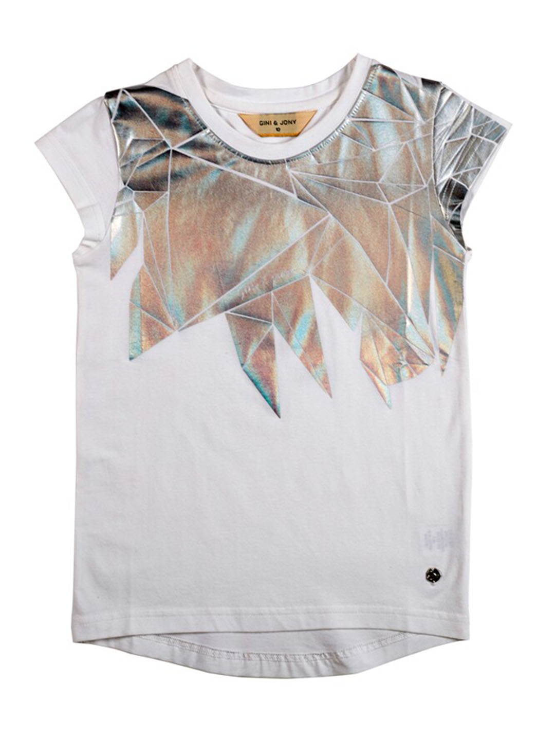 

Gini and Jony Graphic Print Round Neck T-Shirt, White