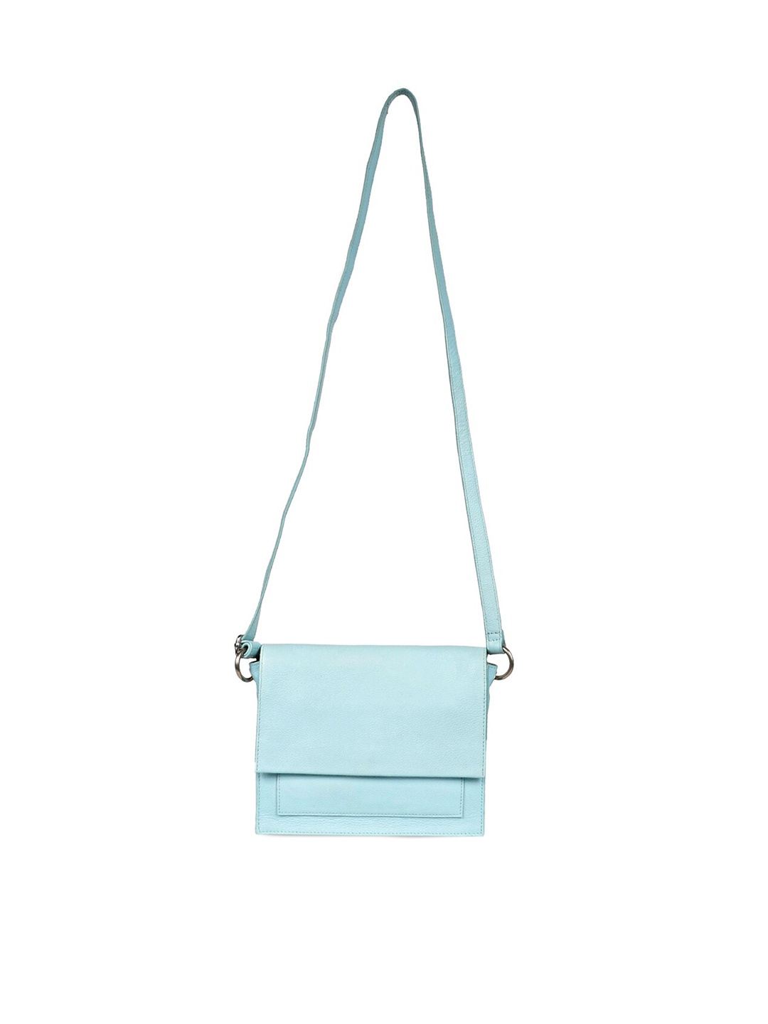 

Saint G Leather Structured Sling Bag, Blue