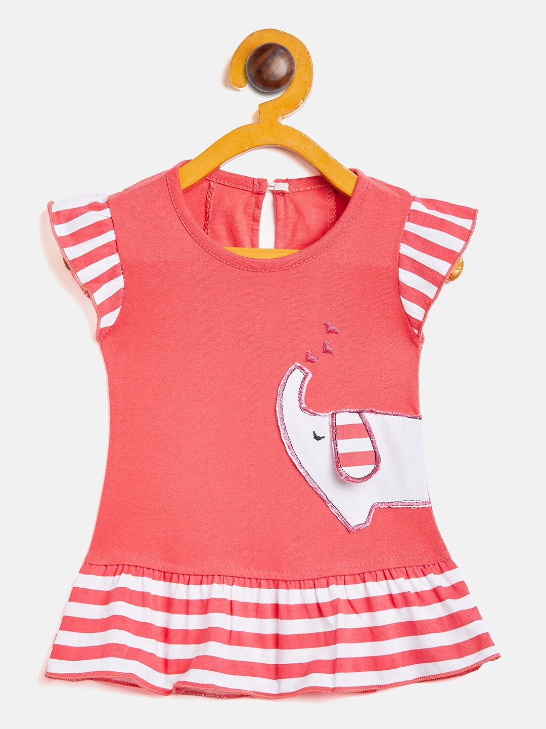 

Camey Striped A-Line Cotton Dress, Pink