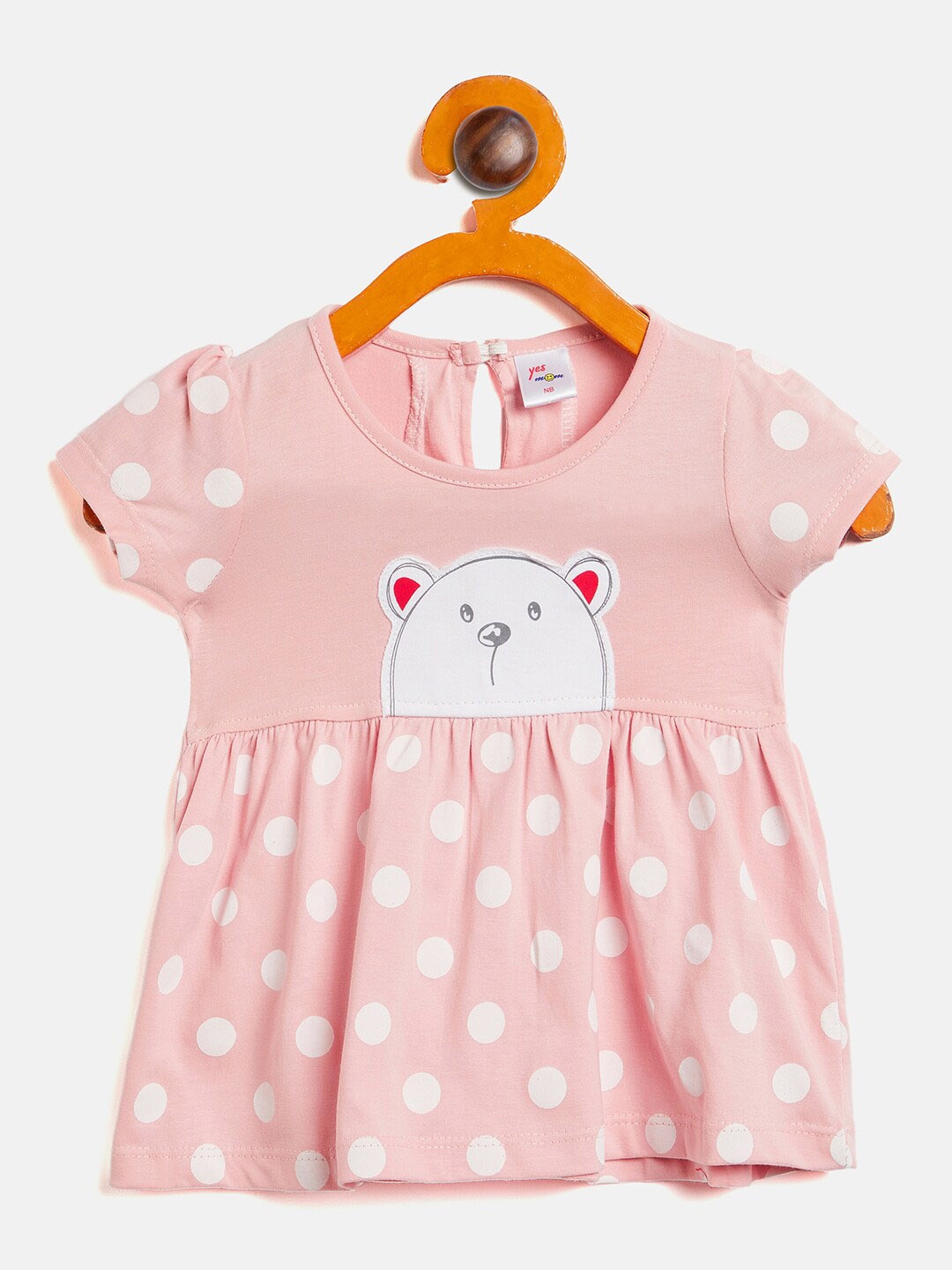 

Camey Girls Printed Cotton A-Line Dress, Orange