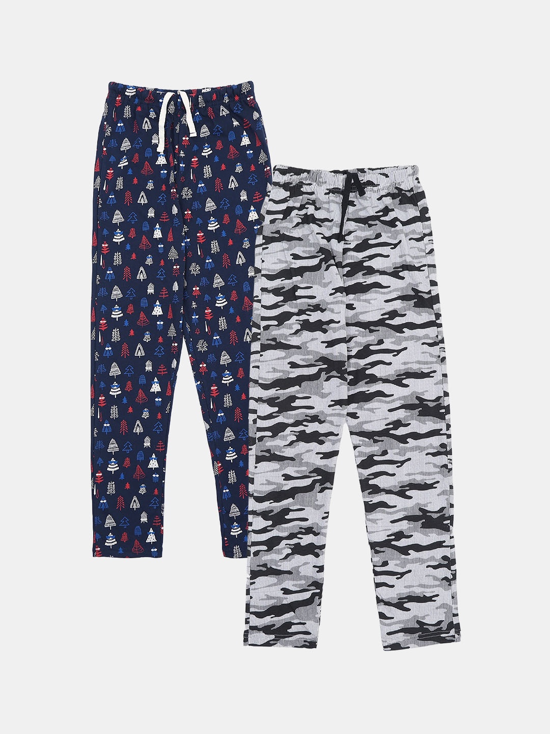 

F&S Boys Pack Of 2 Printed Pure Cotton Lounge Pants, Blue