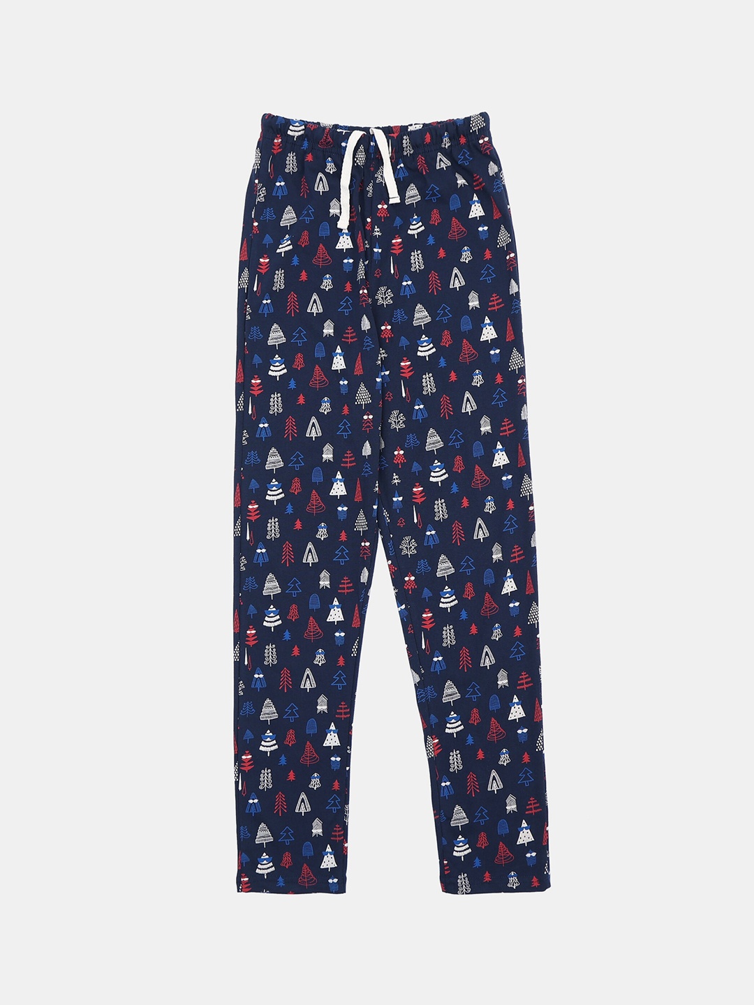 

F&S Boys Printed Pure Cotton Lounge Pants, Blue