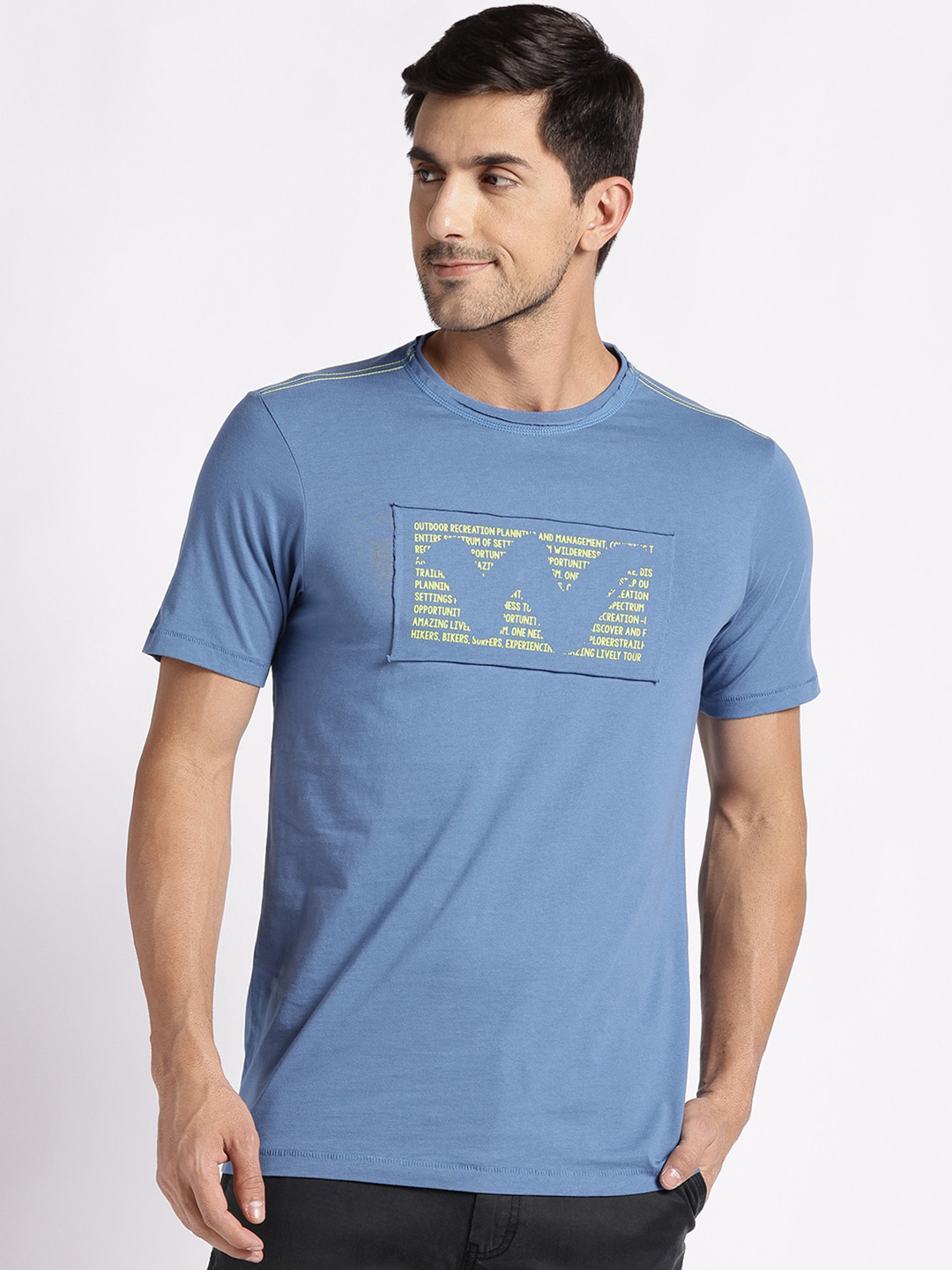 

Wildcraft Typography Printed Rapid-Dry Pure Cotton T-shirt, Teal