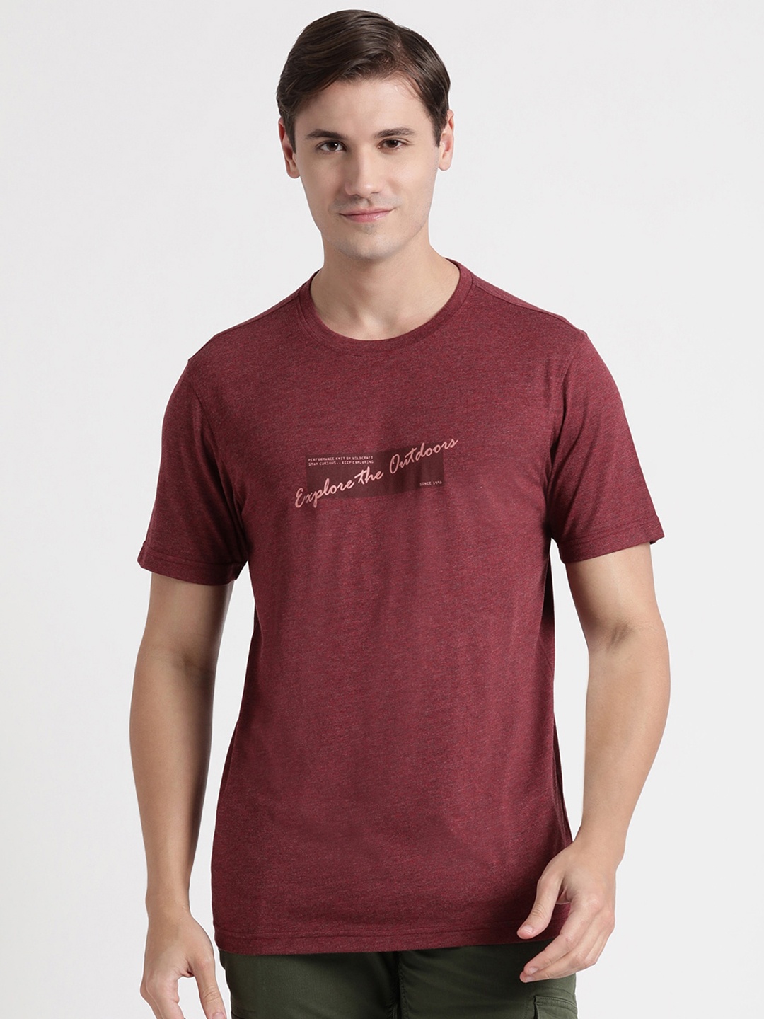 

Wildcraft Typography Printed Rapid-Dry T-shirt, Red