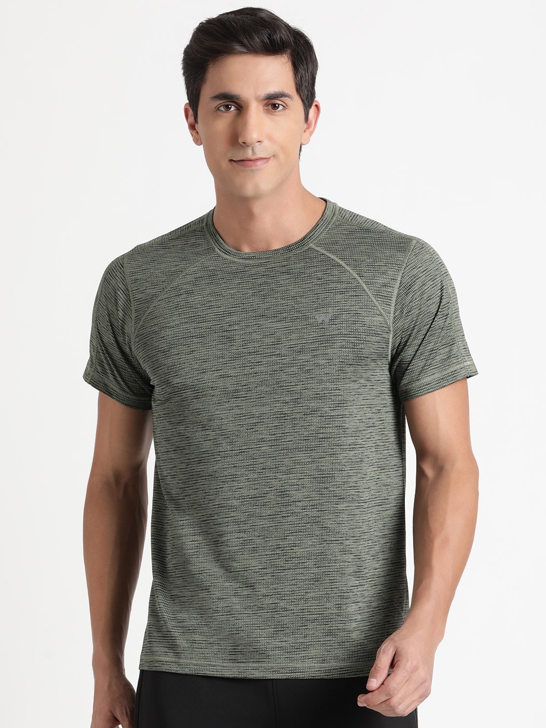 

Wildcraft Self Design Round Neck Rapid-Dry T-shirt, Green