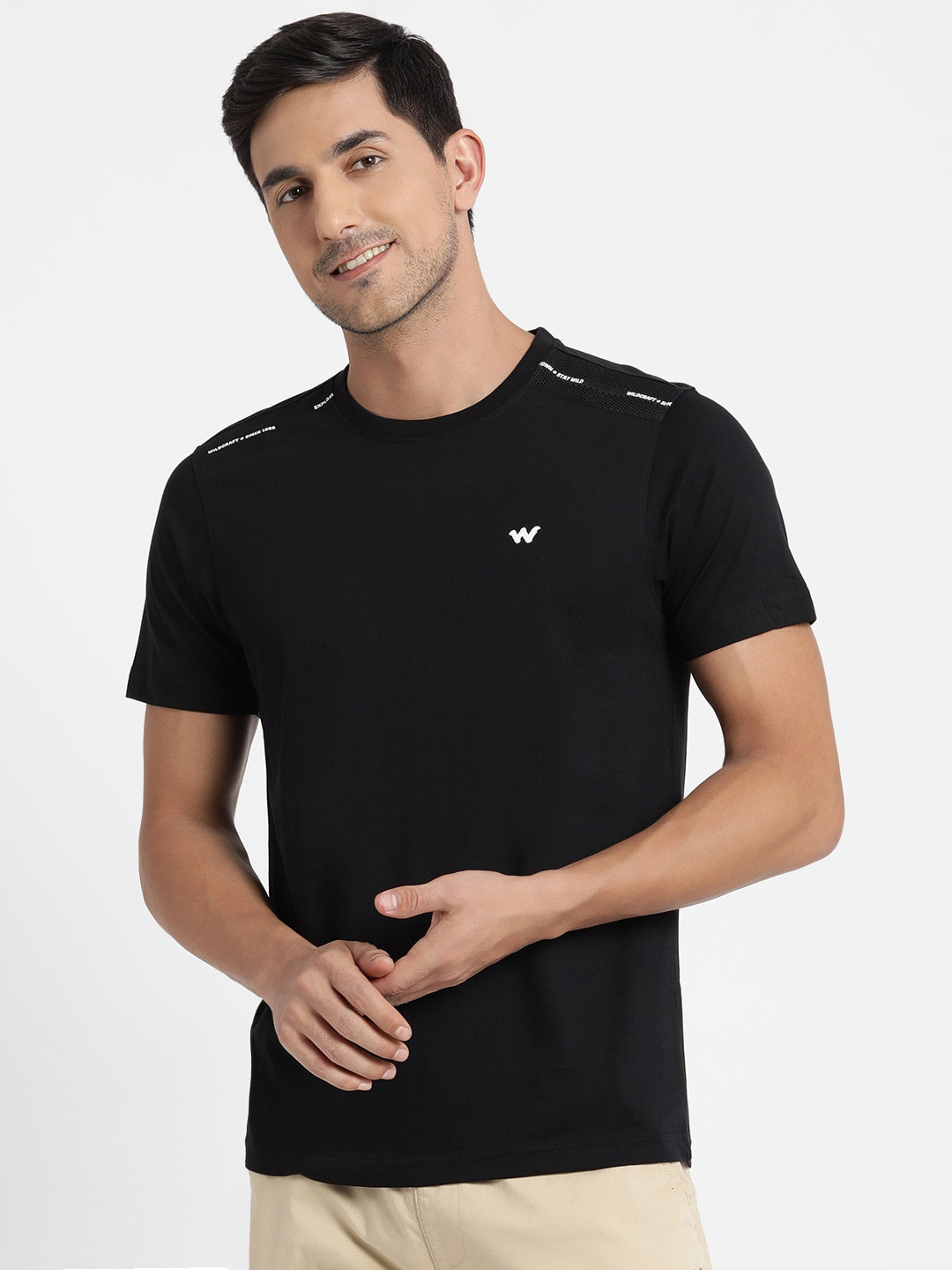 

Wildcraft Pure Cotton Rapid-Dry T-shirt, Black