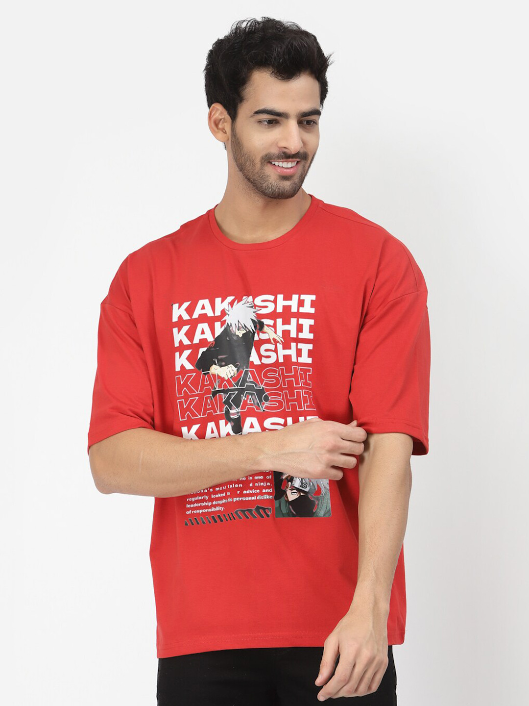 

PAUSE SPORT Men Typography Printed Cotton T-shirt, Red