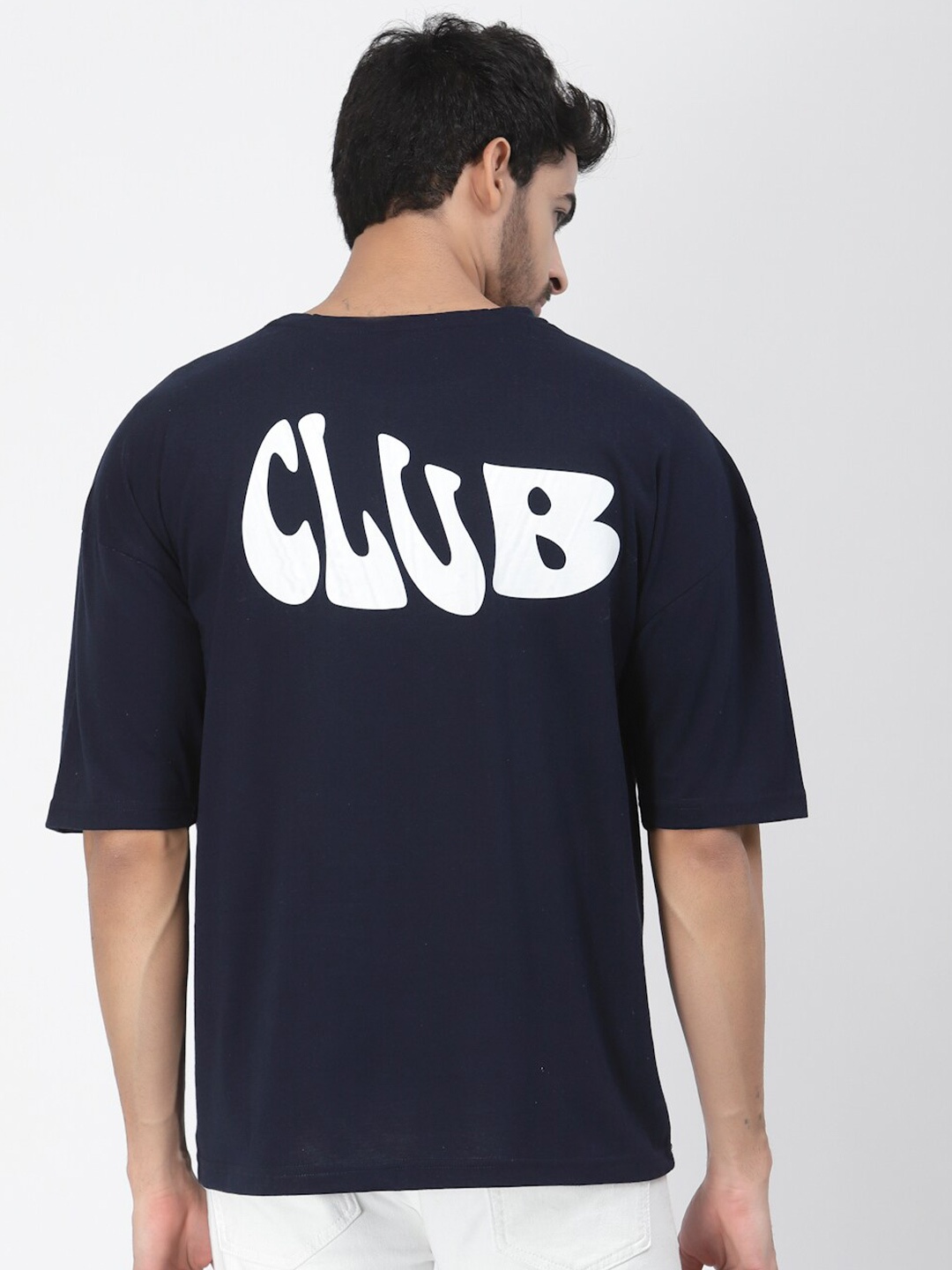 

PAUSE SPORT Men Typography Printed Cotton T-shirt, Blue