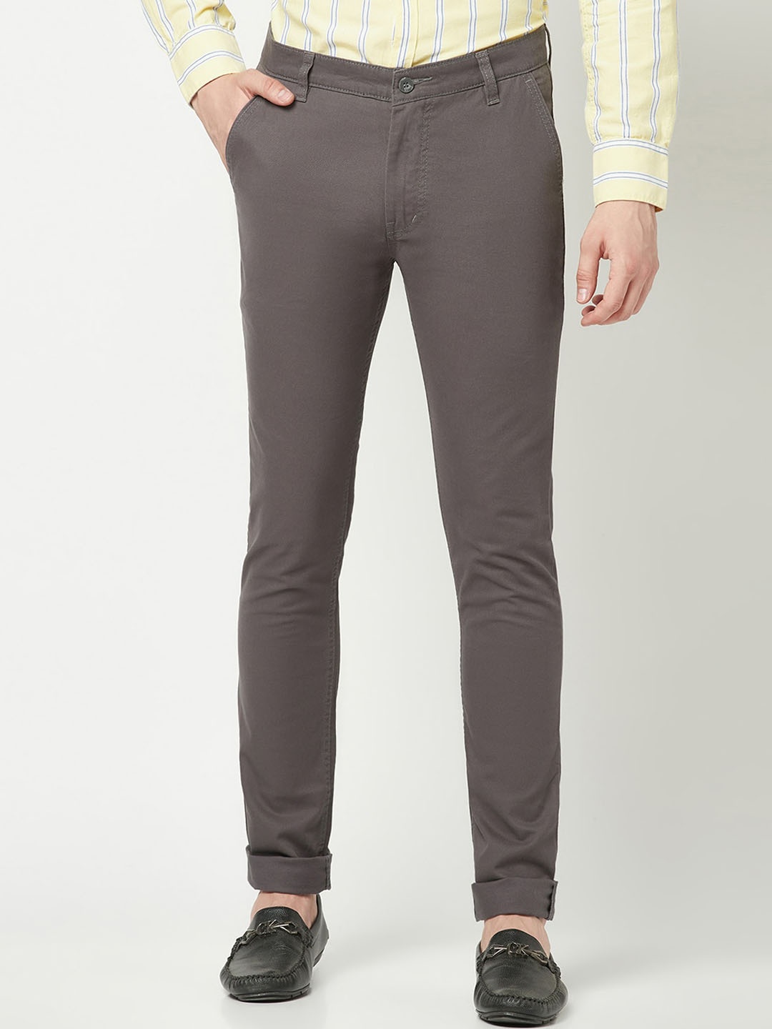 

Crimsoune Club Men Relaxed Mid-Rise Chinos, Charcoal