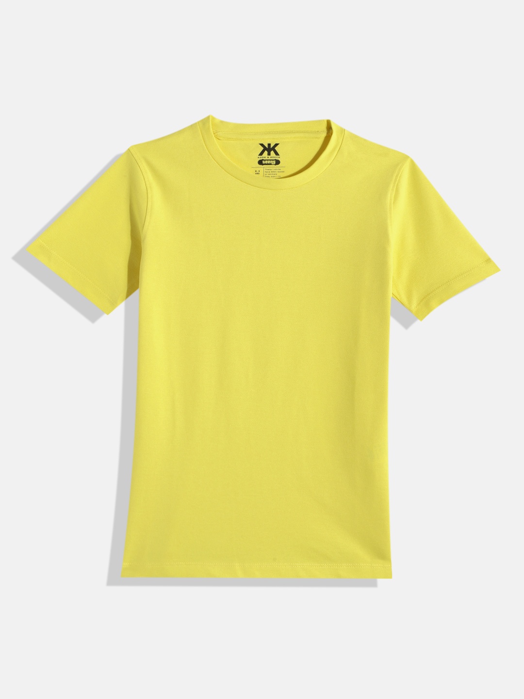 

Kook N Keech Teens Solid Pure Cotton T-shirt, Yellow