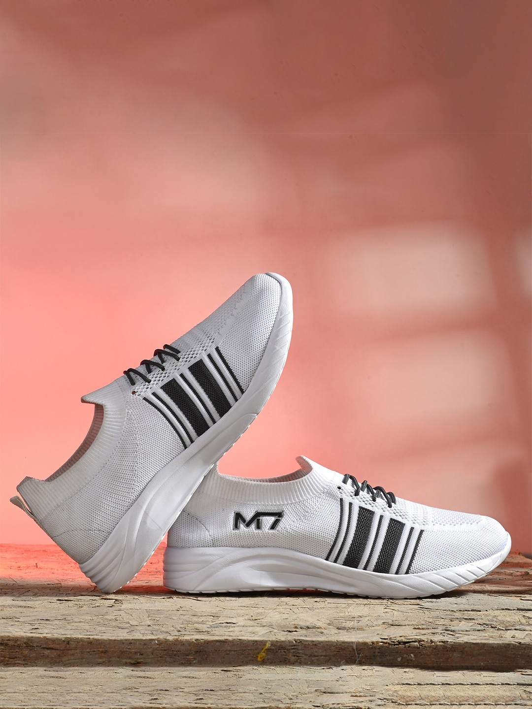 

M7 by Metronaut Men Mesh Walking Non-Marking Shoes, White