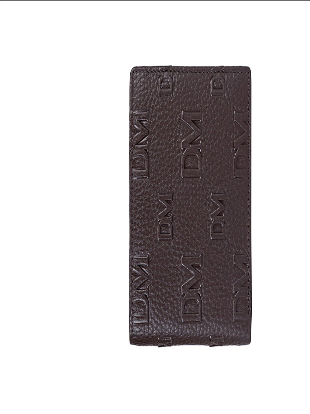 

Da Milano Men Typography Textured Leather Two Fold Wallet With SD Card Holder, Brown