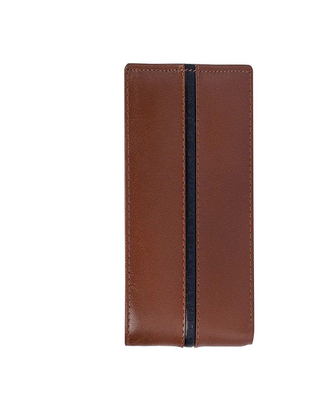 

Da Milano Men Leather Two Fold Wallet with SD Card Holder, Brown