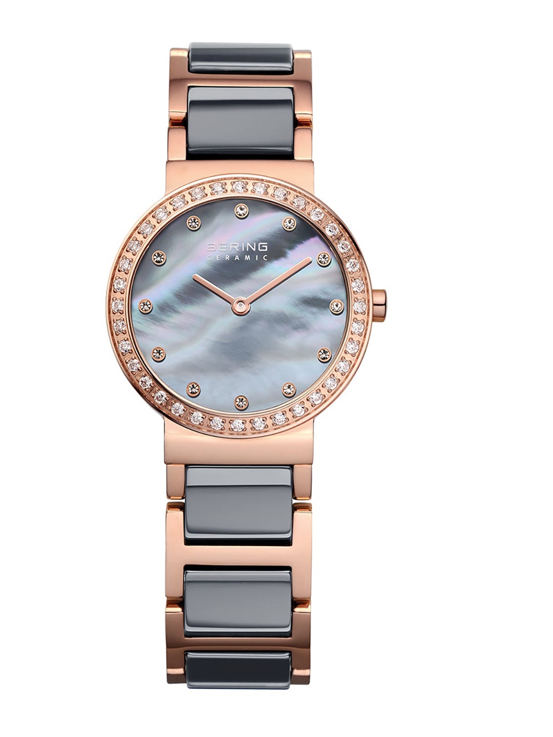 

BERING Women Mother of Pearl Dial & Bracelet Style Straps Analogue Watch 10725-769, Grey