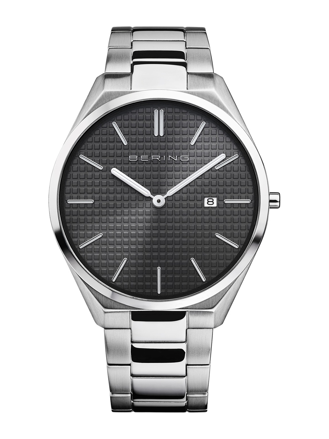 

BERING Men Stainless Steel Bracelet Style Straps Analogue Watch 17240-702, Black