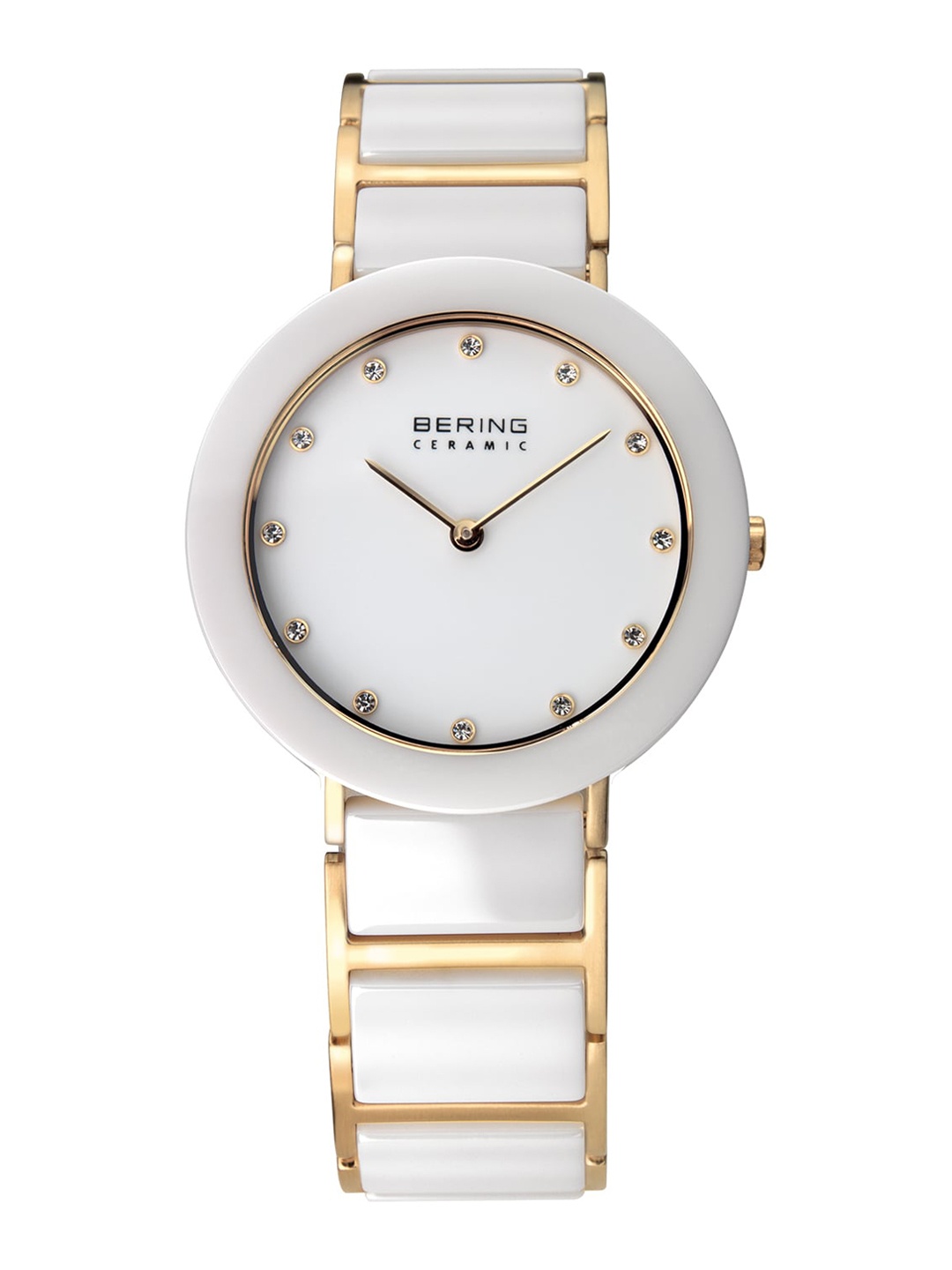 

BERING Women Ceramic Bracelet Style Straps Analogue Watch, White