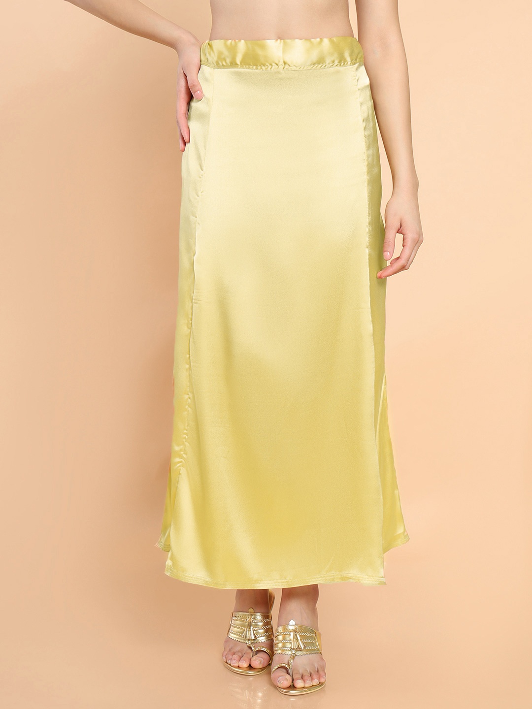 

Soch Cotton A-Line Saree Petticoat, Gold