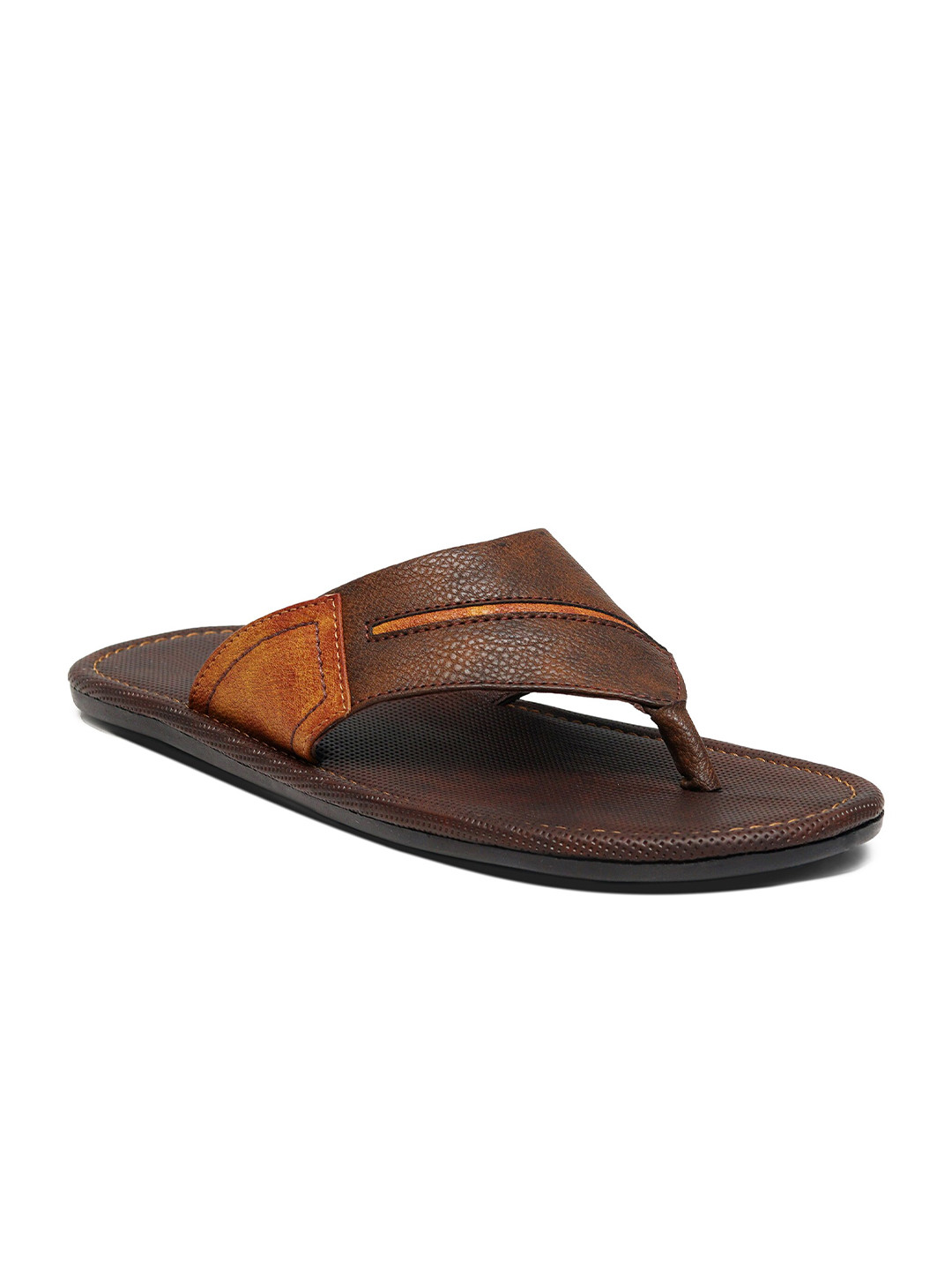 

Provogue Men Textured Comfort Sandals, Tan