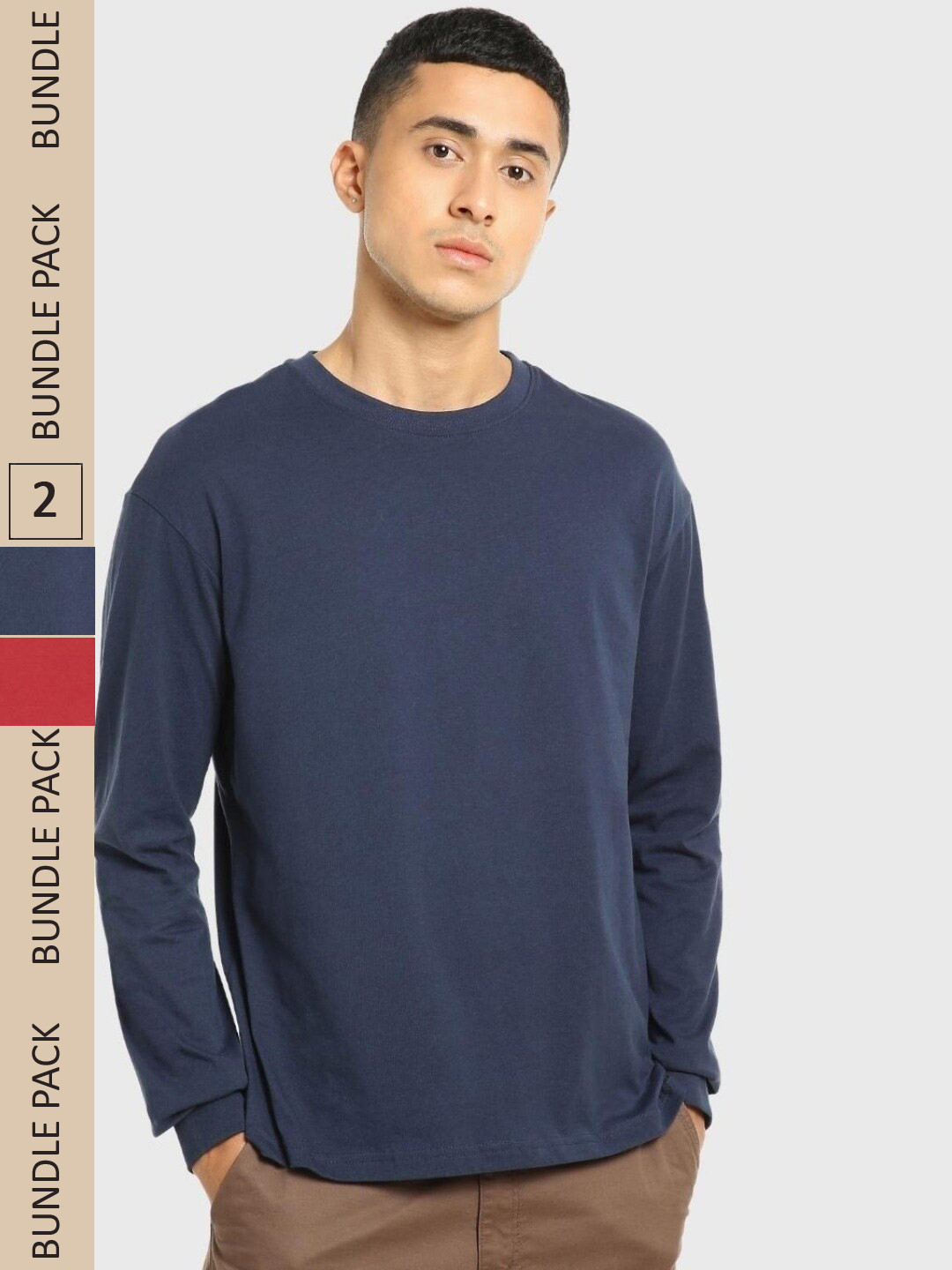 

Bewakoof Pack of 2 Oversized T-shirt, Blue