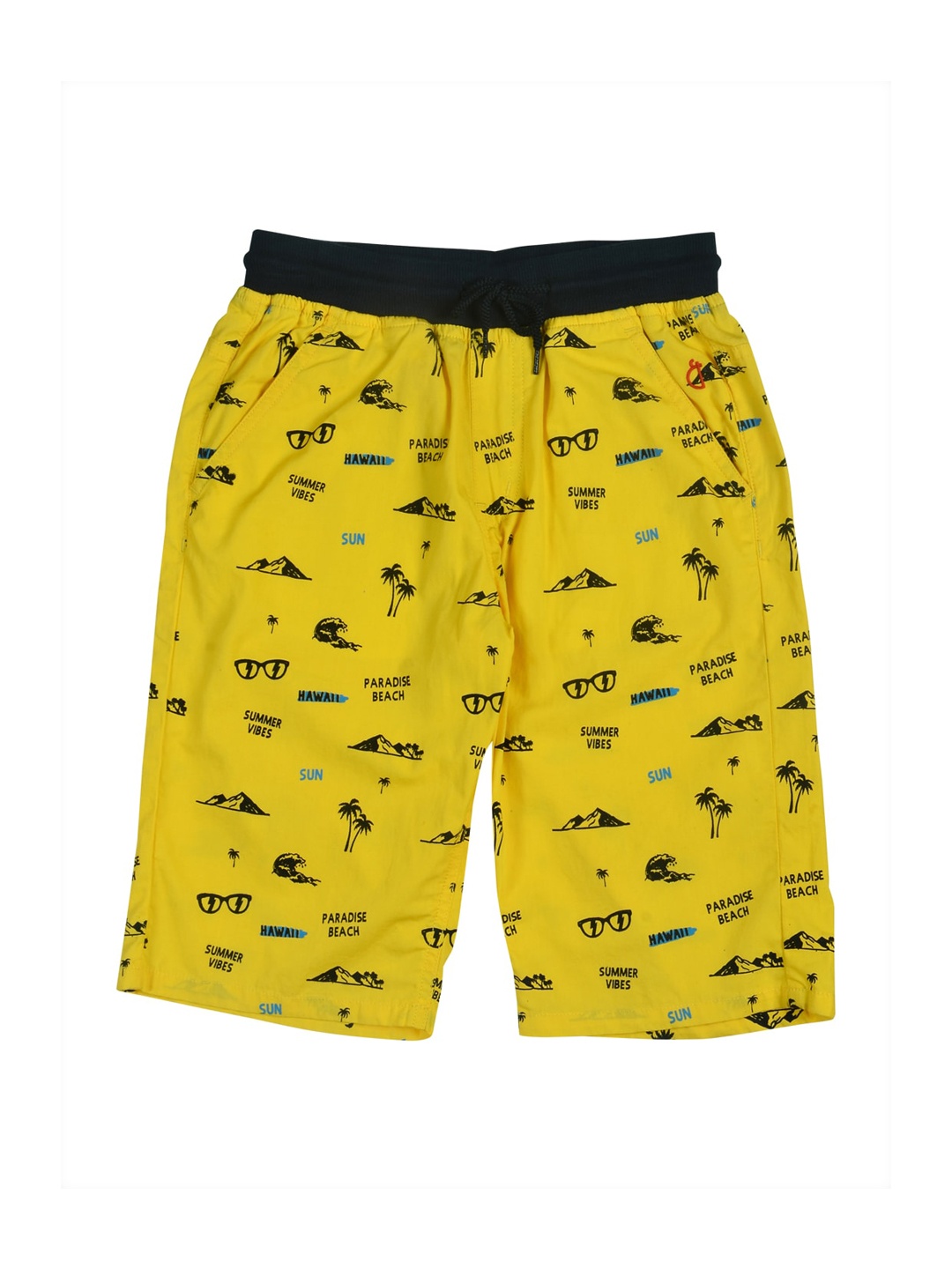 

Gini and Jony Boys Conversational Printed Shorts, Yellow