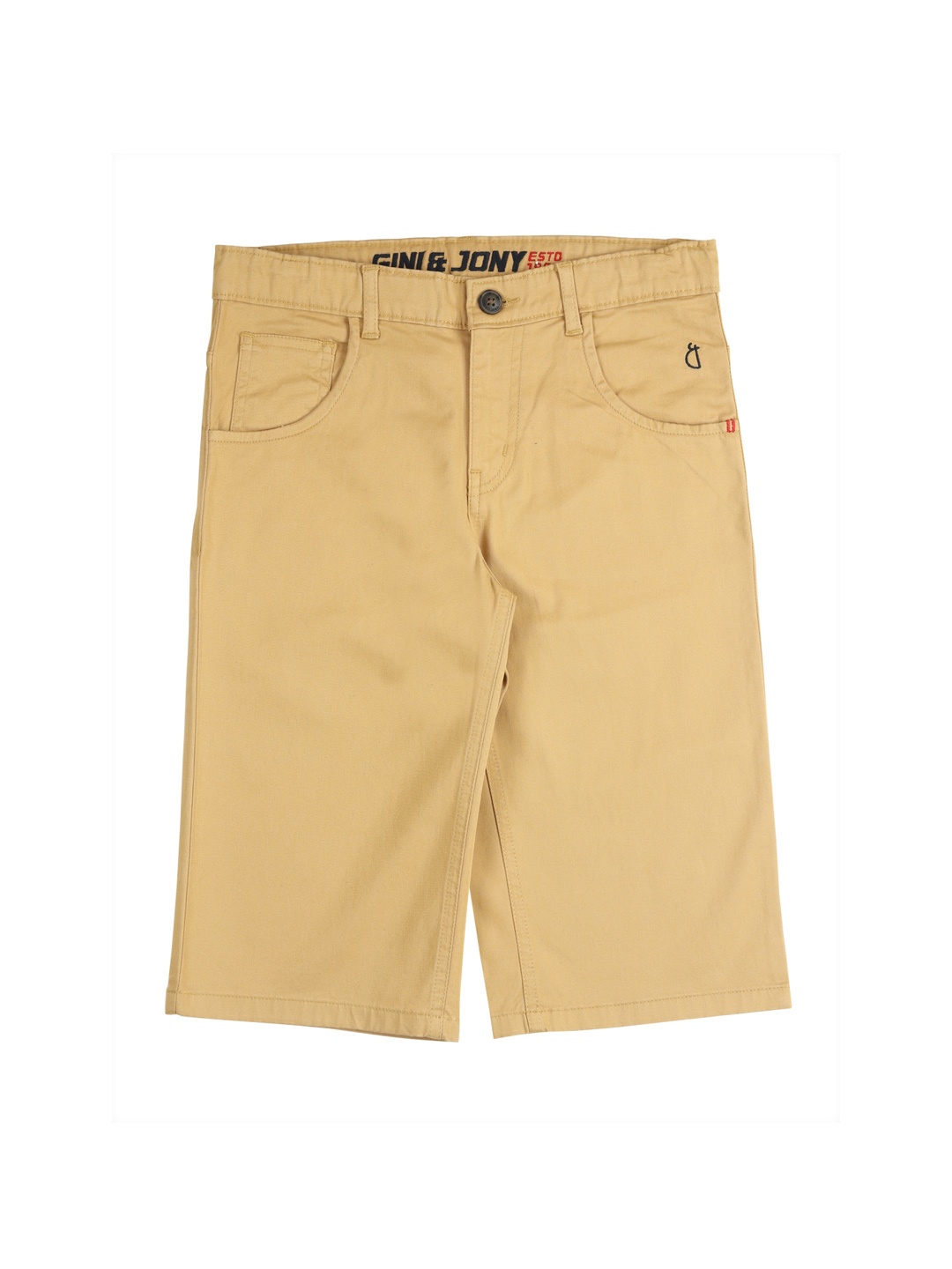 

Gini and Jony Boys Cotton Bermuda Shorts, Khaki