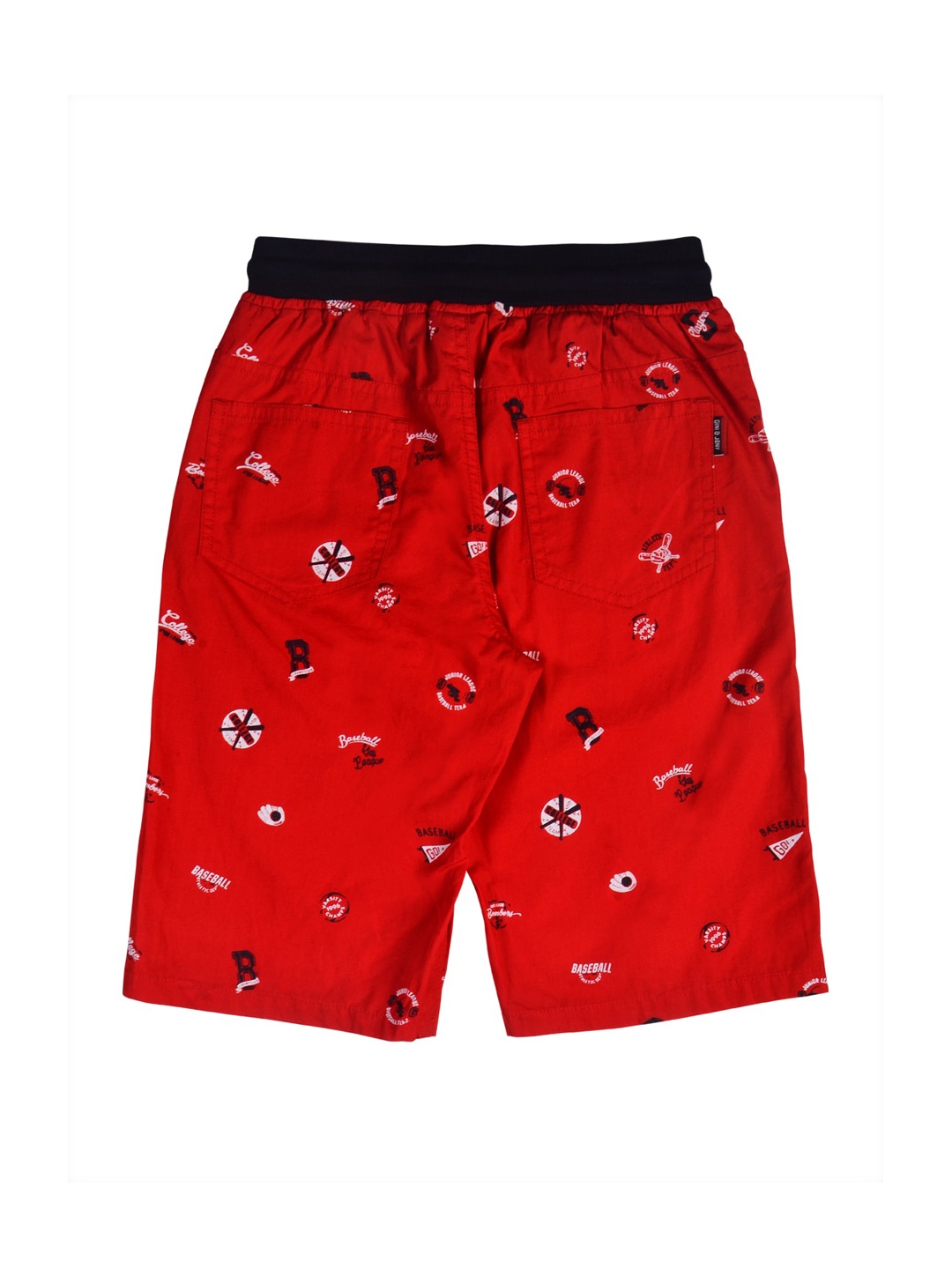 

Gini and Jony Infants Boys Printed Cotton Shorts, Red