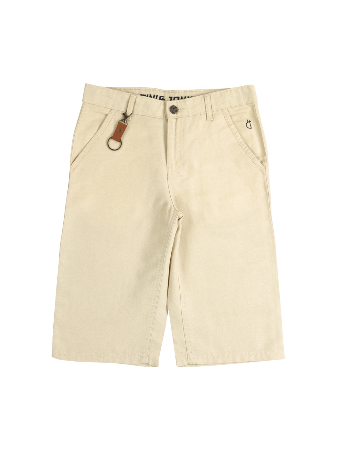 

Gini and Jony Boys Cotton Bermuda Shorts, Off white