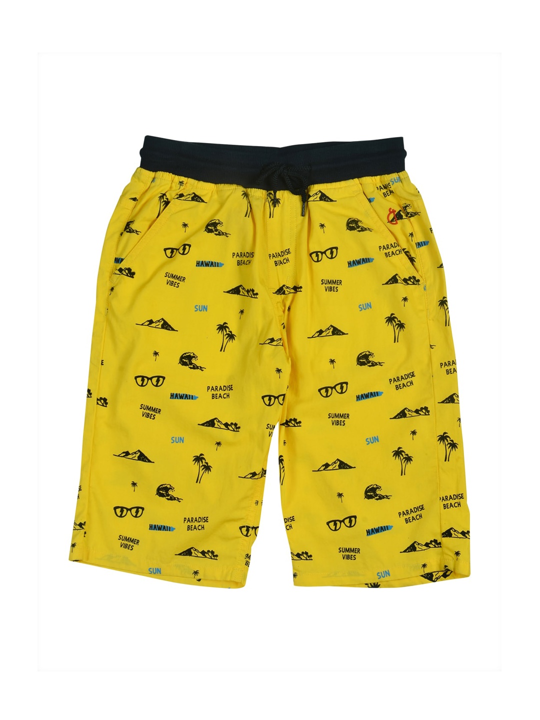 

Gini and Jony Boys Conversational Printed Shorts, Yellow