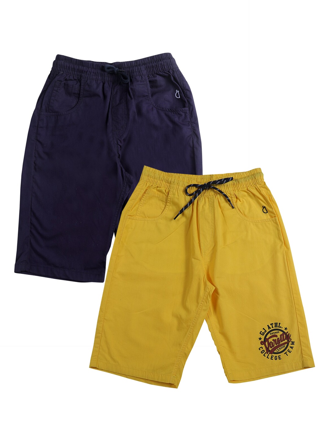 

Gini and Jony Boys Pack Of 2 Regular Shorts, Mustard