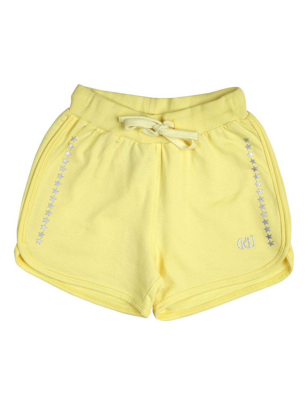 

Gini and Jony Girls Mid-Rise Cotton Shorts, Yellow