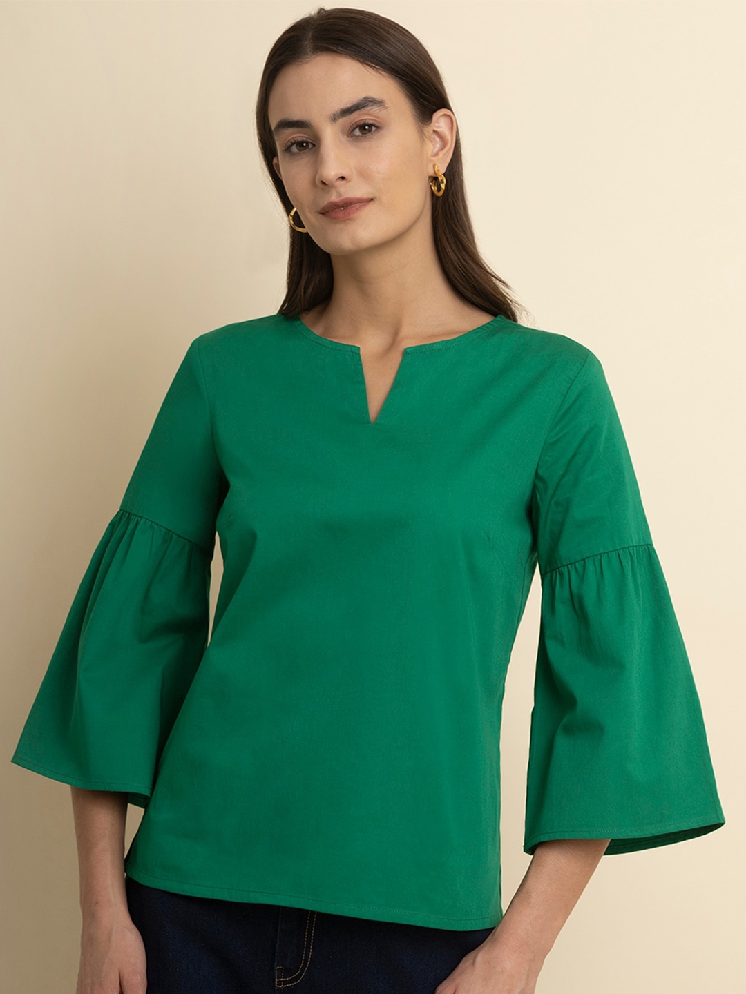 

FableStreet Green Top