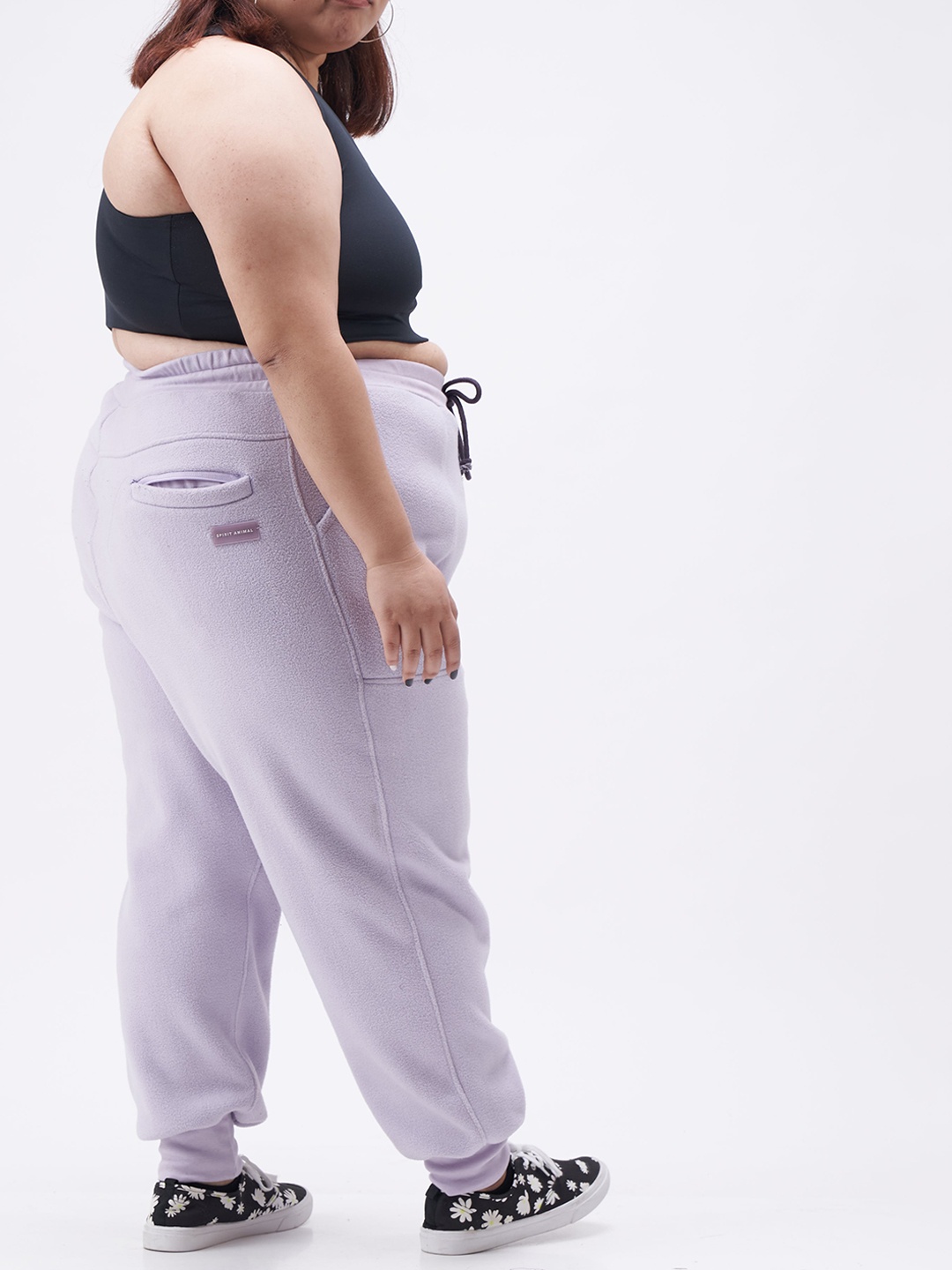 

SPIRIT ANIMAL Women Plus Size High-Rise Rapid-Dry Joggers, Purple